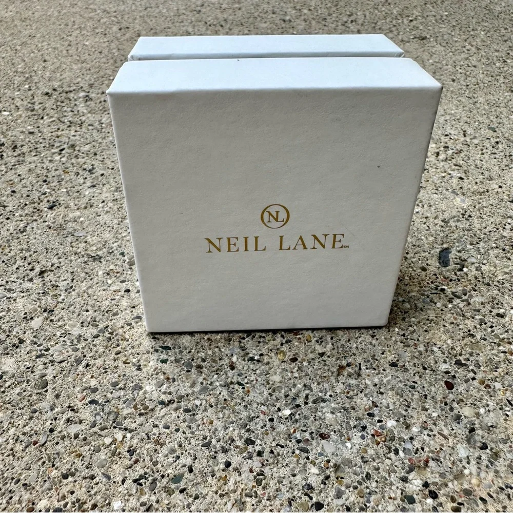 Neil Lane Kay Jewelers Empty White & Gold Ring 3” Square Box